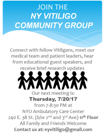 Ny Vitiligo Support Group Meeting Flyer