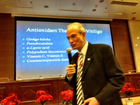 Prof. Robert A. Schwartz during presentation