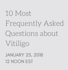 Facebook Live   Vitiligo Top 10 Faq