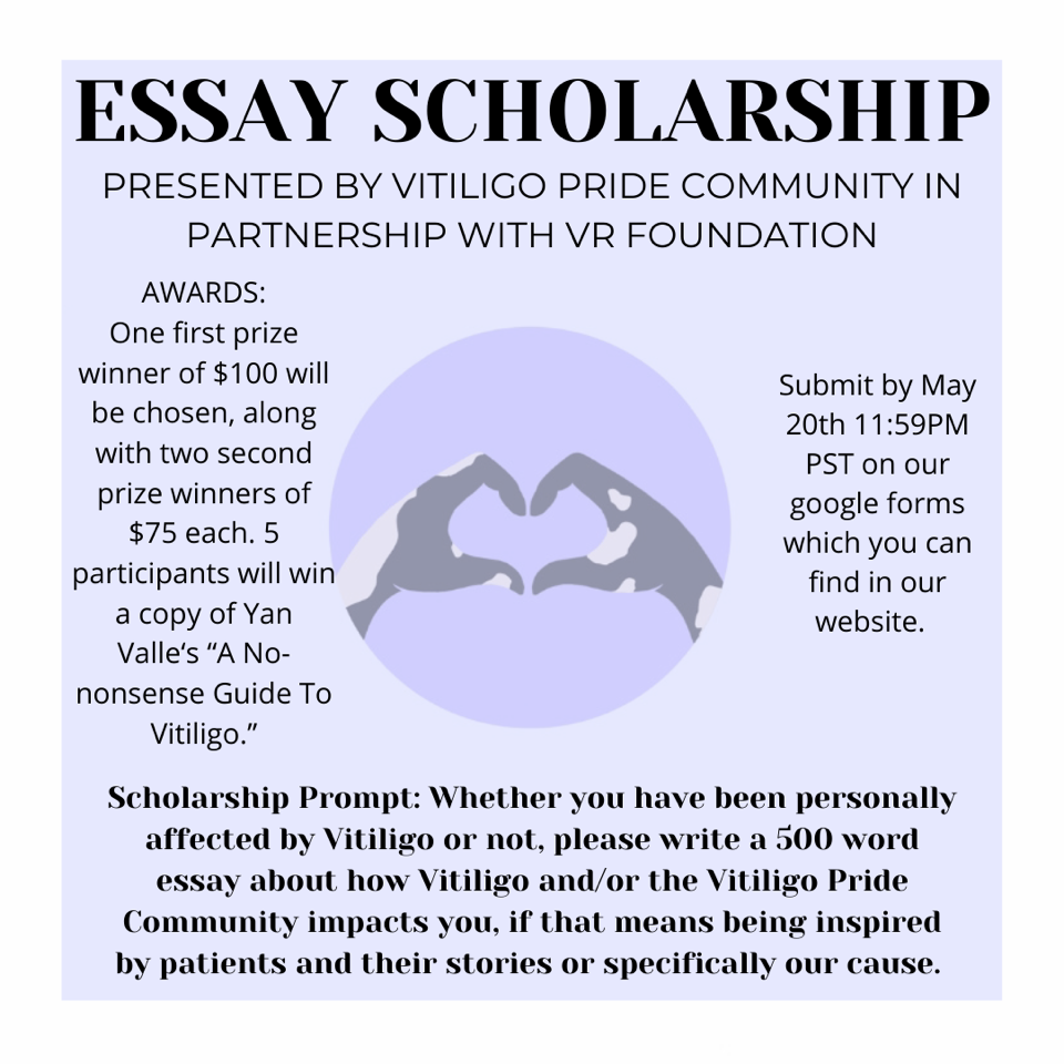 Vitiligo Essay Scholarship