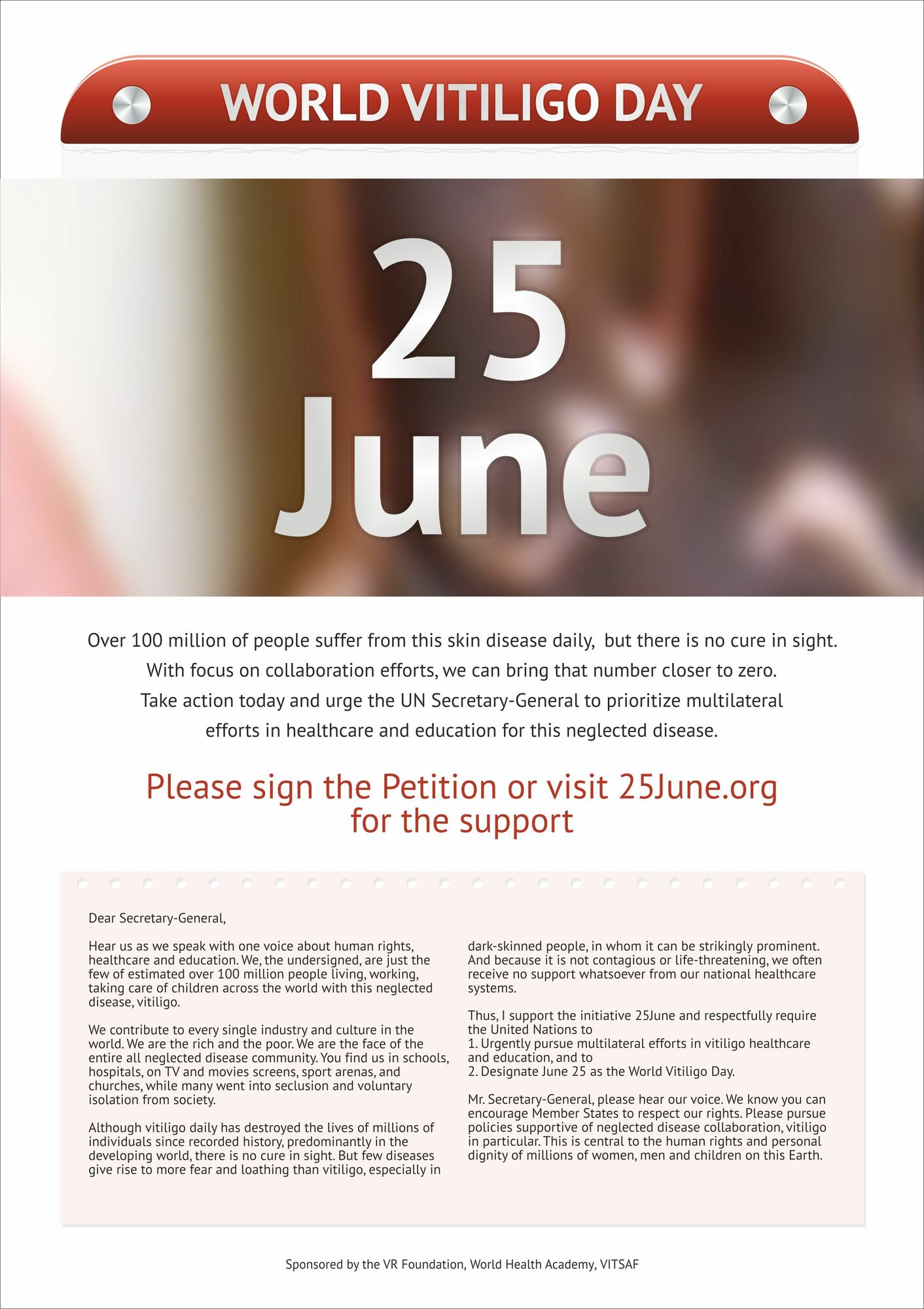 World Vitiligo Day Poster